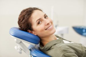 person visiting the dentist