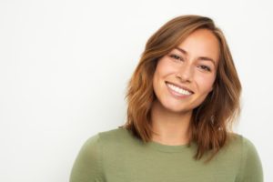 woman happy with cosmetic dentist in Tyler